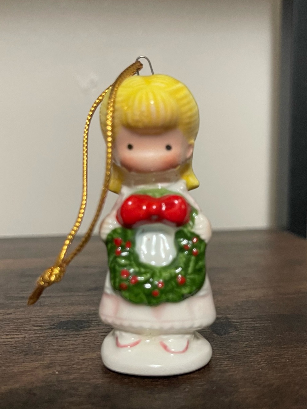 Vintage 1981 Precocious Moments Christmas ornament